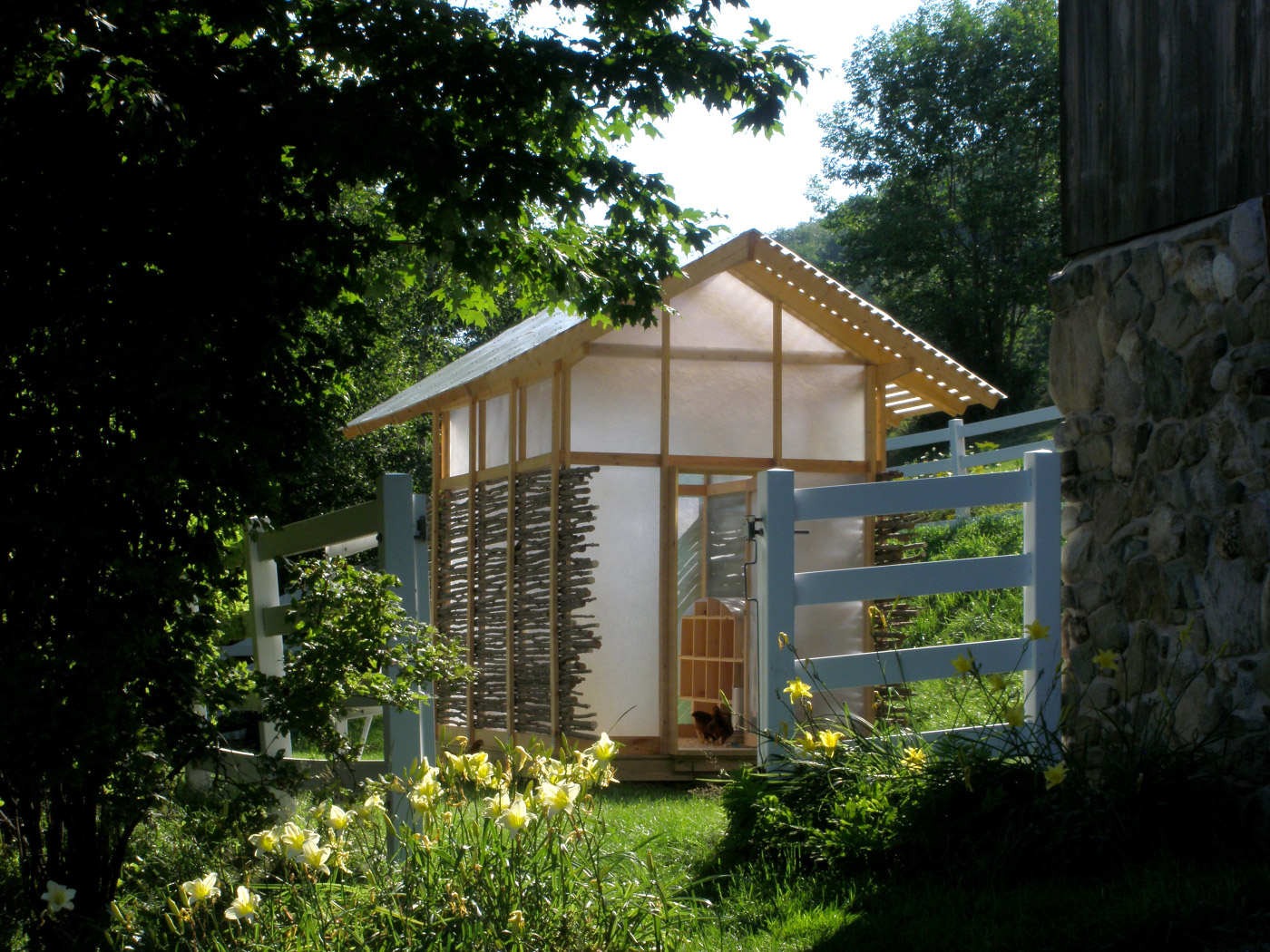 The 2011 studio's Chicken Chapel, a fiberglass-wrapped chicken coop.