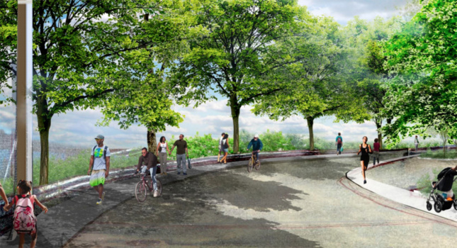 Rendering of Shirley Chisholm State Park
