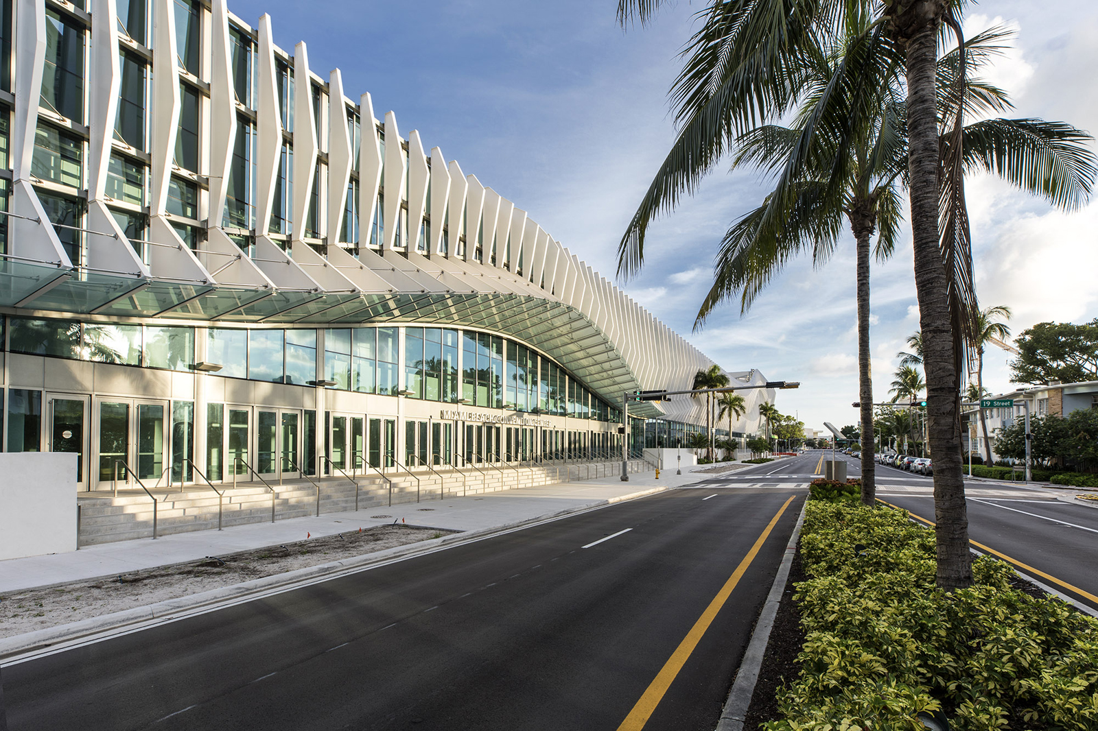 Miami Beach Convention Center's aluminum finned facade