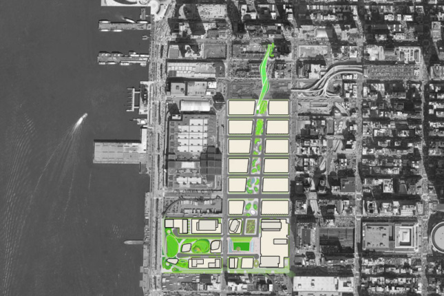 Site map of Hudson Boulevard Park