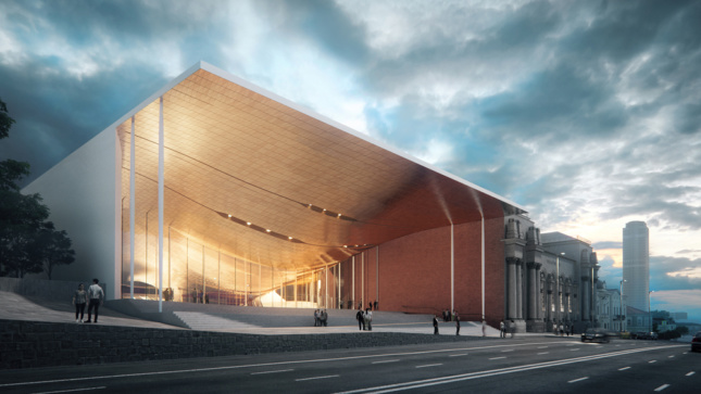 Rendering of Sverdlovsk Philharmonic Concert Hall