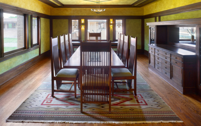 The Barton House dining room