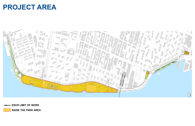 Plan for the East Side Coastal Resiliency Project in New York City