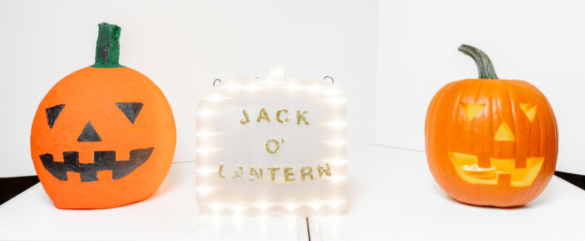 ROGERS PARTNERS shadowed a traditional jack o'lantern with a facsimile.