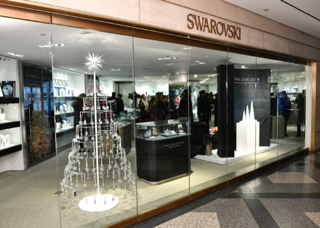 Libeskind has also designed a popup Swarovski store in Rockefeller Plaza for the holidays.