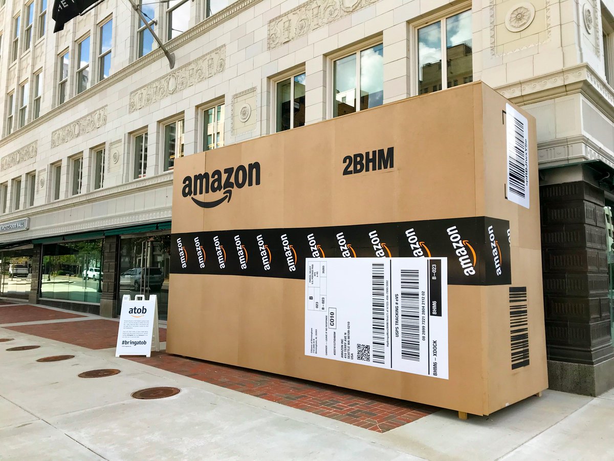giant promotional materials used in the 238 Amazon HQ2 bids