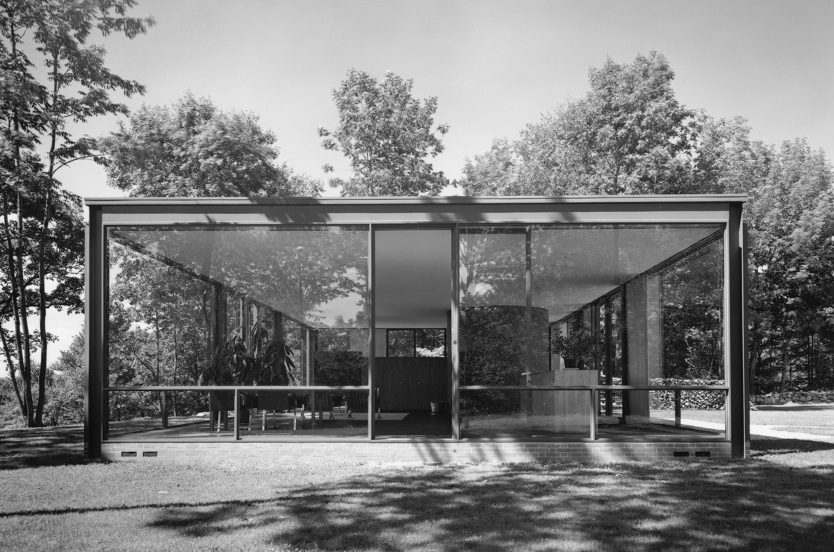 The Glass House in New Canaan, Connecticut