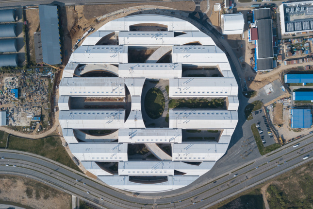 Aerial photo of Skolkovo Institute of Science and Technology East Ring