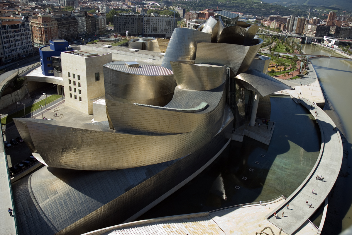 Exterior shot of The Guggenheim Museum Bilbao