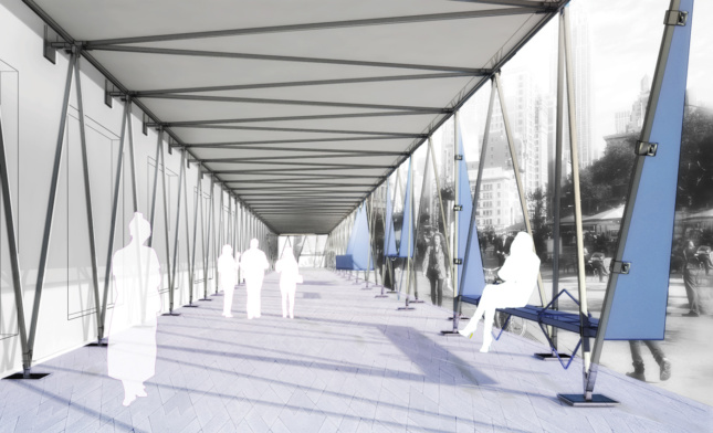 2018 Best of Design Awards Honorable Mention for Unbuilt - Public - Urban Canopy 