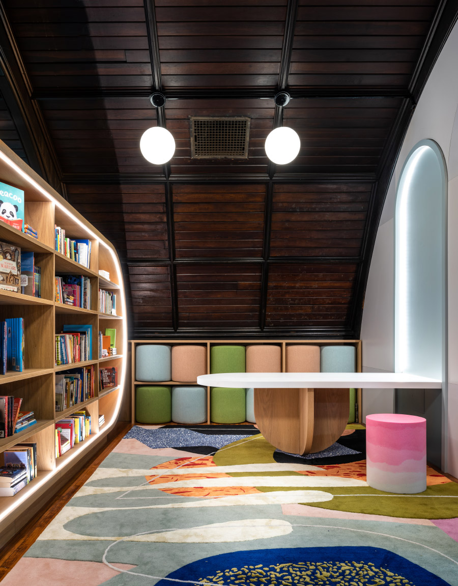 Biblioteca para niños de Concourse House / Michael K. Chen