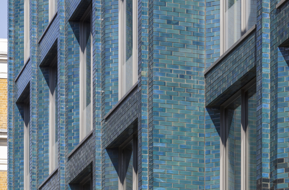 40 Beak Street features glazed brick in 100 formats