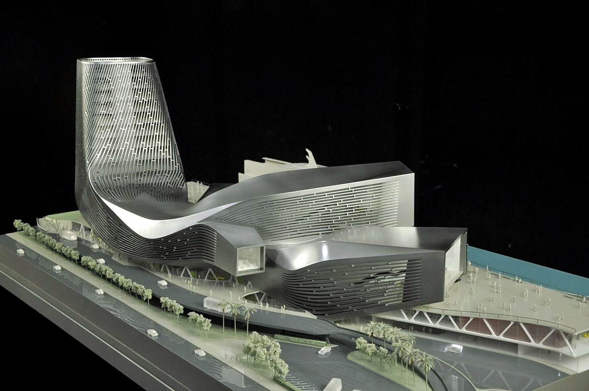 Model photo of Reiser + Umemoto's Kaohsiung Port Terminal