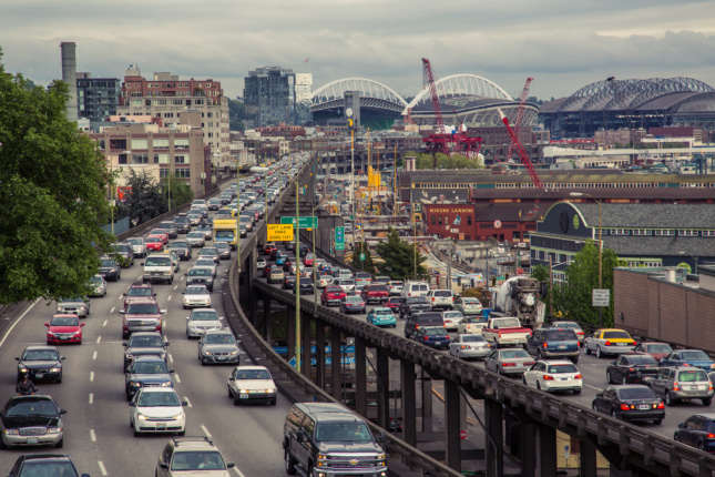 Alaskan Way Viaduct Traffic Tony Webster via Flickr