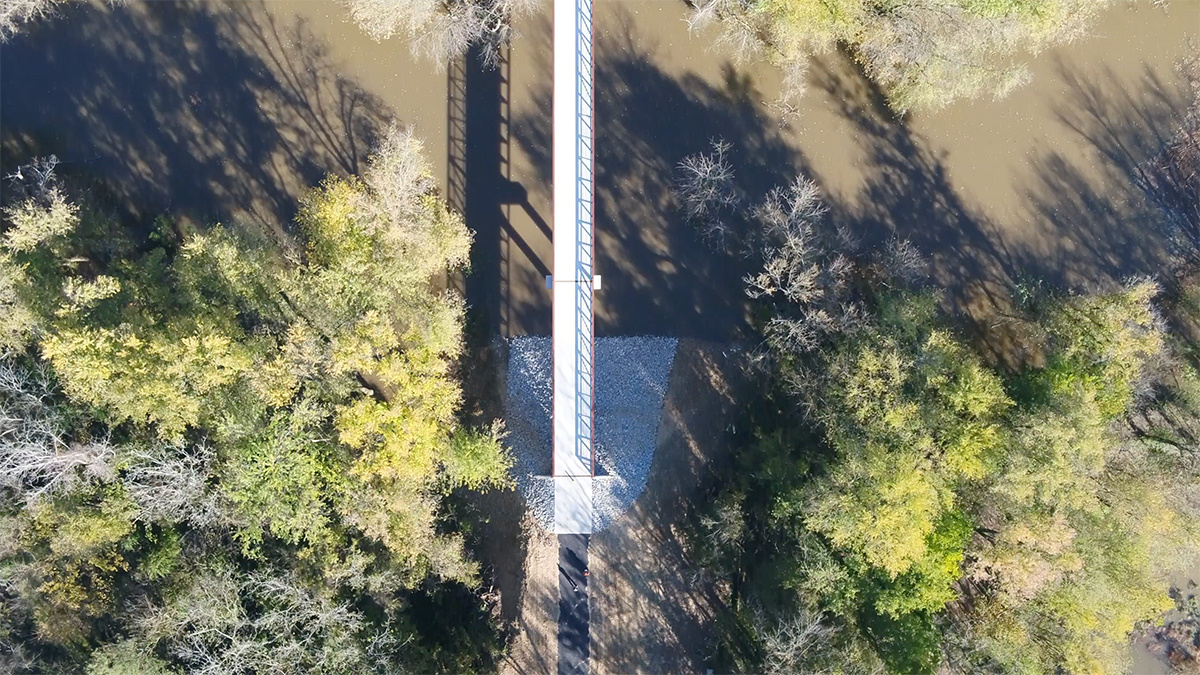 Aerial photo of Ohio River Greenway by Troy McCormick, River Heritage Conservancy