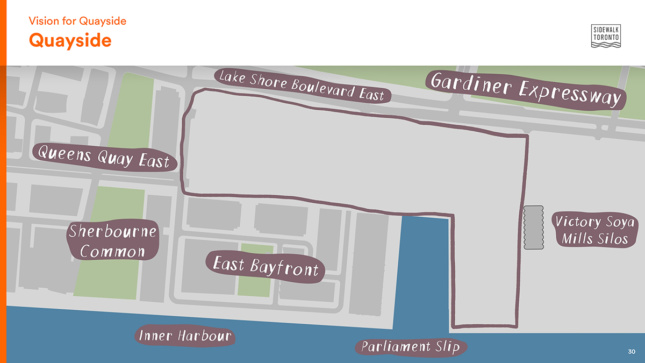 Plan diagram of Sidewalk Labs' Toronto Quayside development
