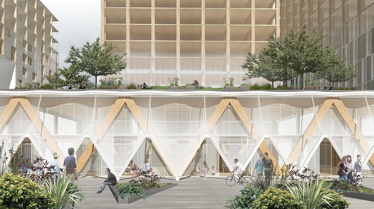 Rendering of Sidewalk Labs' Toronto Quayside development