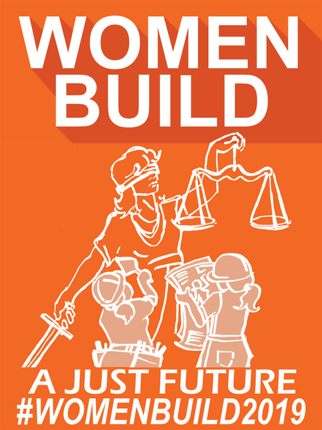 Women Build poster by Howard L. Zimmerman Architects, P.C.