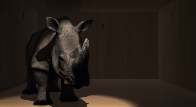 Rendering of a rhinoceros 