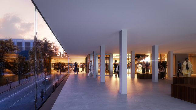 REX Brown University rendering Performing Arts Center