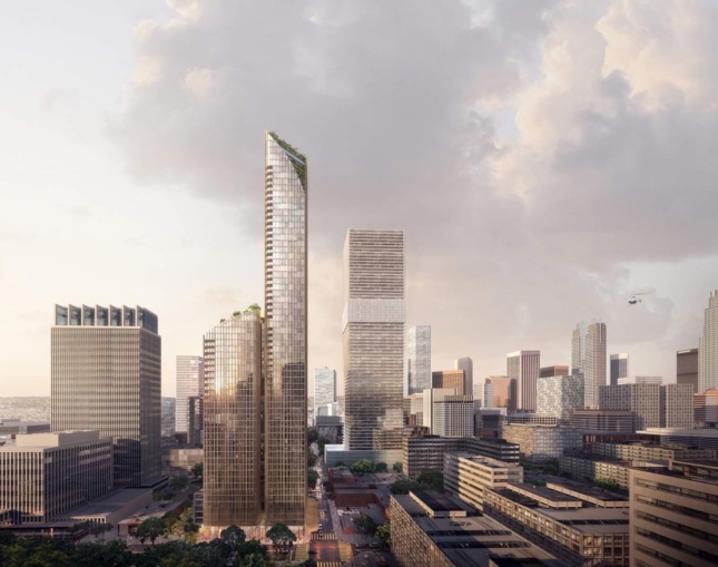 Rendering of 11th and Hill tower