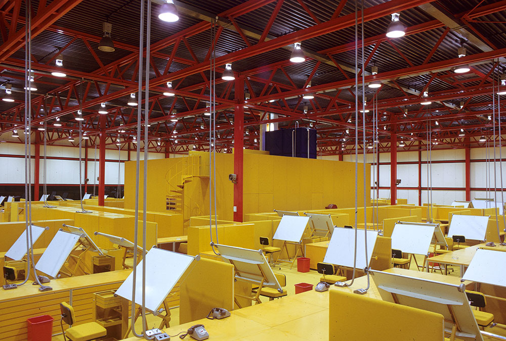 Photo of brightly-colored office interior