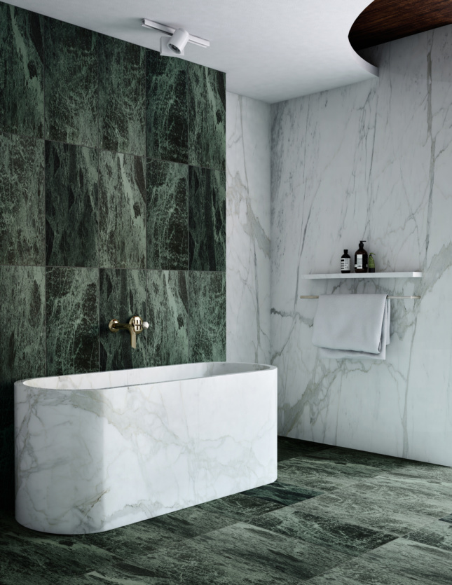 Photo of a bathroom with Verdi Alpi Artistic Tile