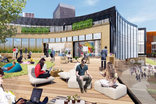 A rendering of the proposed Horton Plaza redevelopment