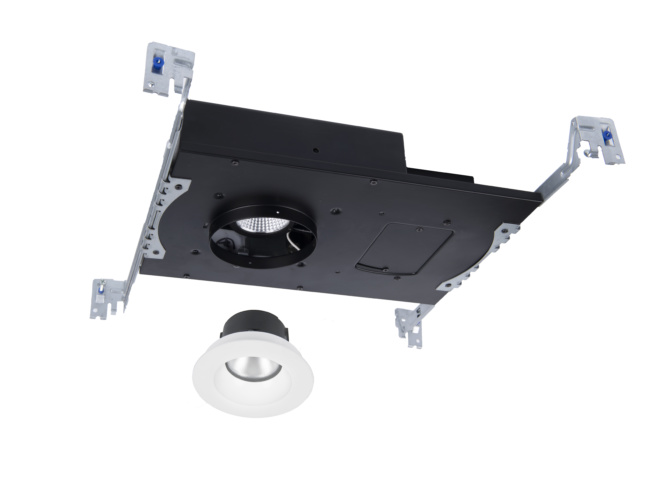 Photo of Aether 2" Extreme Shallow LED Recessed Luminaire WAC Lighting unit taken apart