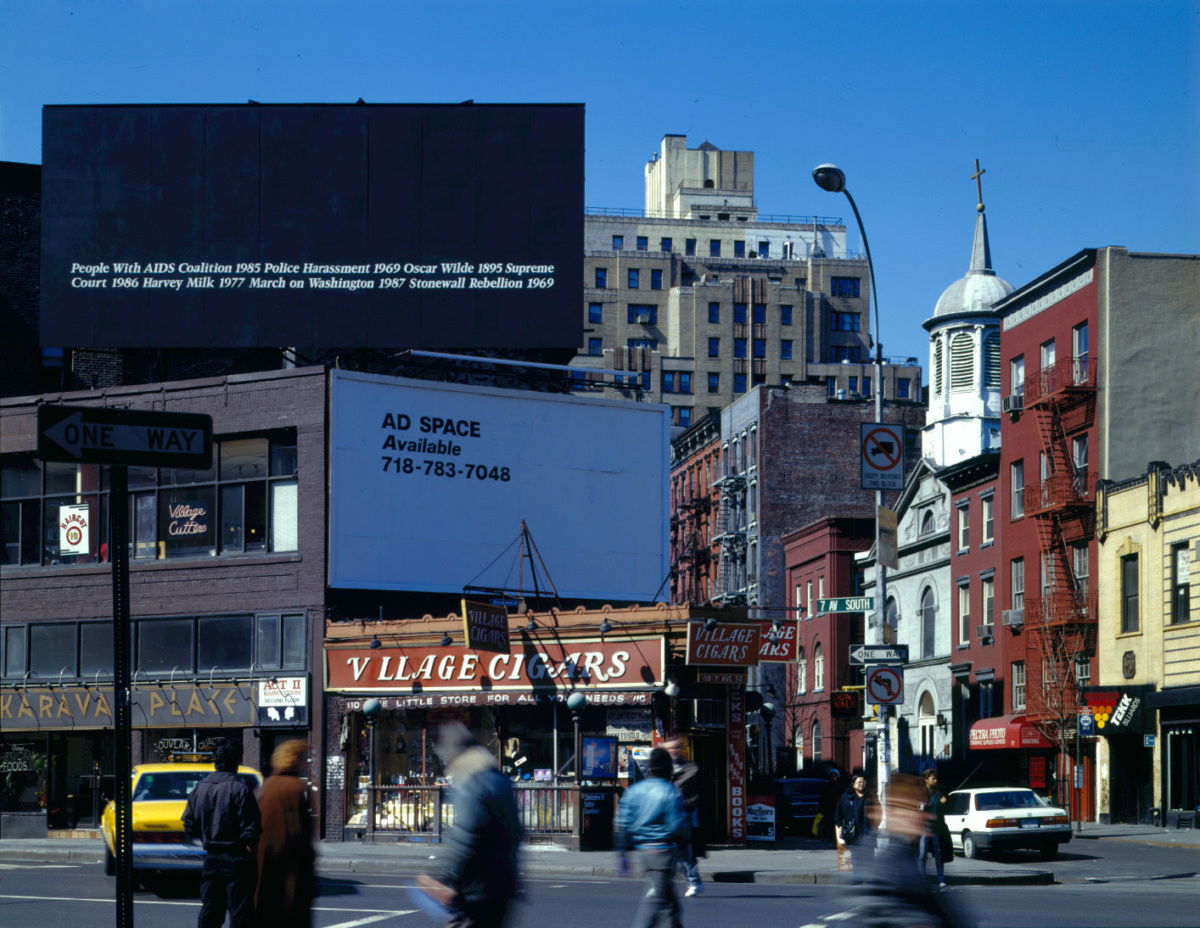 Photo of Felix Gonzalez-Torres billboard
