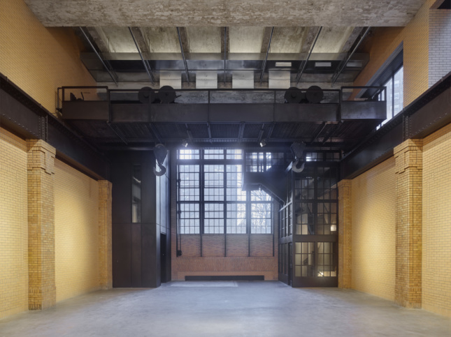 Photo of a refurbished warehouse interior made into a gallery