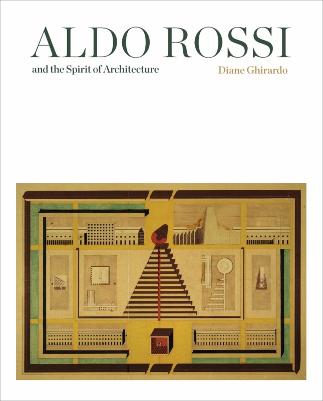 A white cover with floor plans at the bottom, and the name "Aldo Rossi" at the top