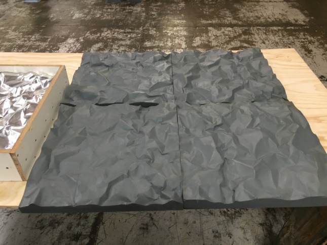 Photo of rubber molds with dappled surfaces