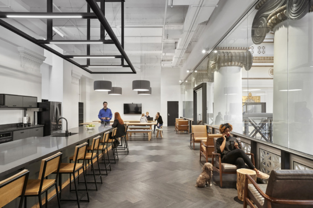 Photo of the interior of the Expensify Portland Office designed by ZGF Architects