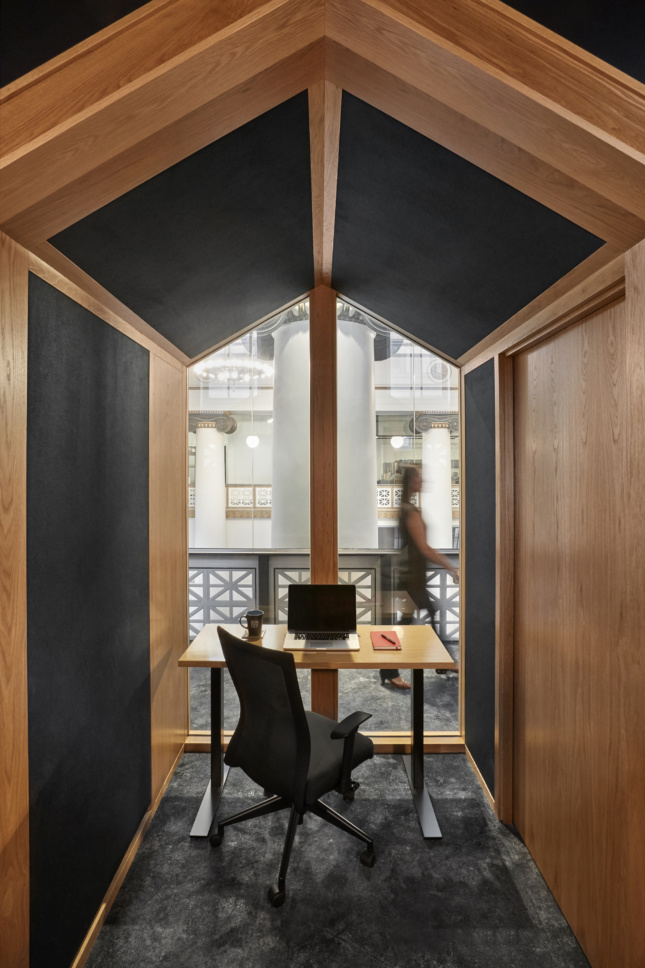Photo of the interior of the Expensify Portland Office designed by ZGF Architects
