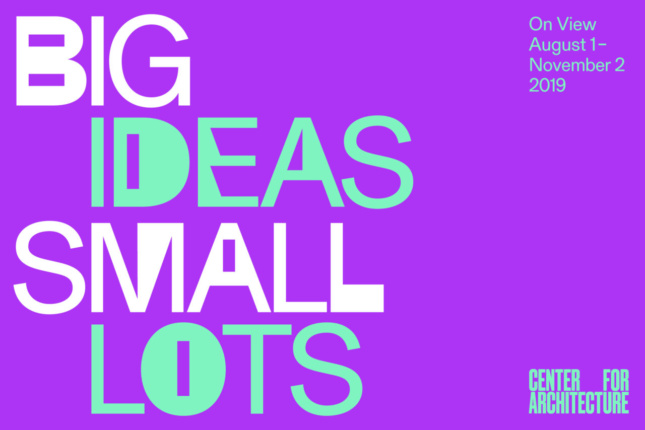 A sign reading "Big Ideas Small Lots"