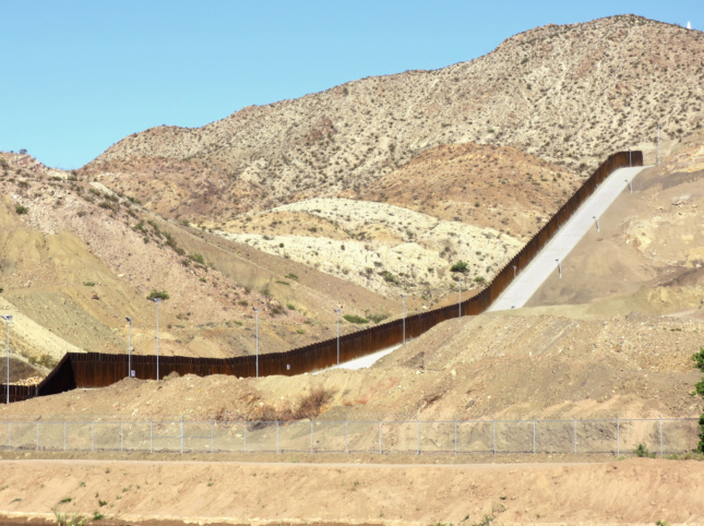 Photo of a border wall
