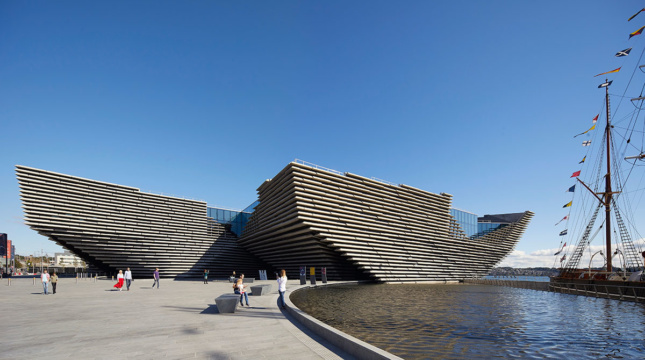 Kengo Kuma's Victoria and Albert Design Museum in Dundee, Scotland
