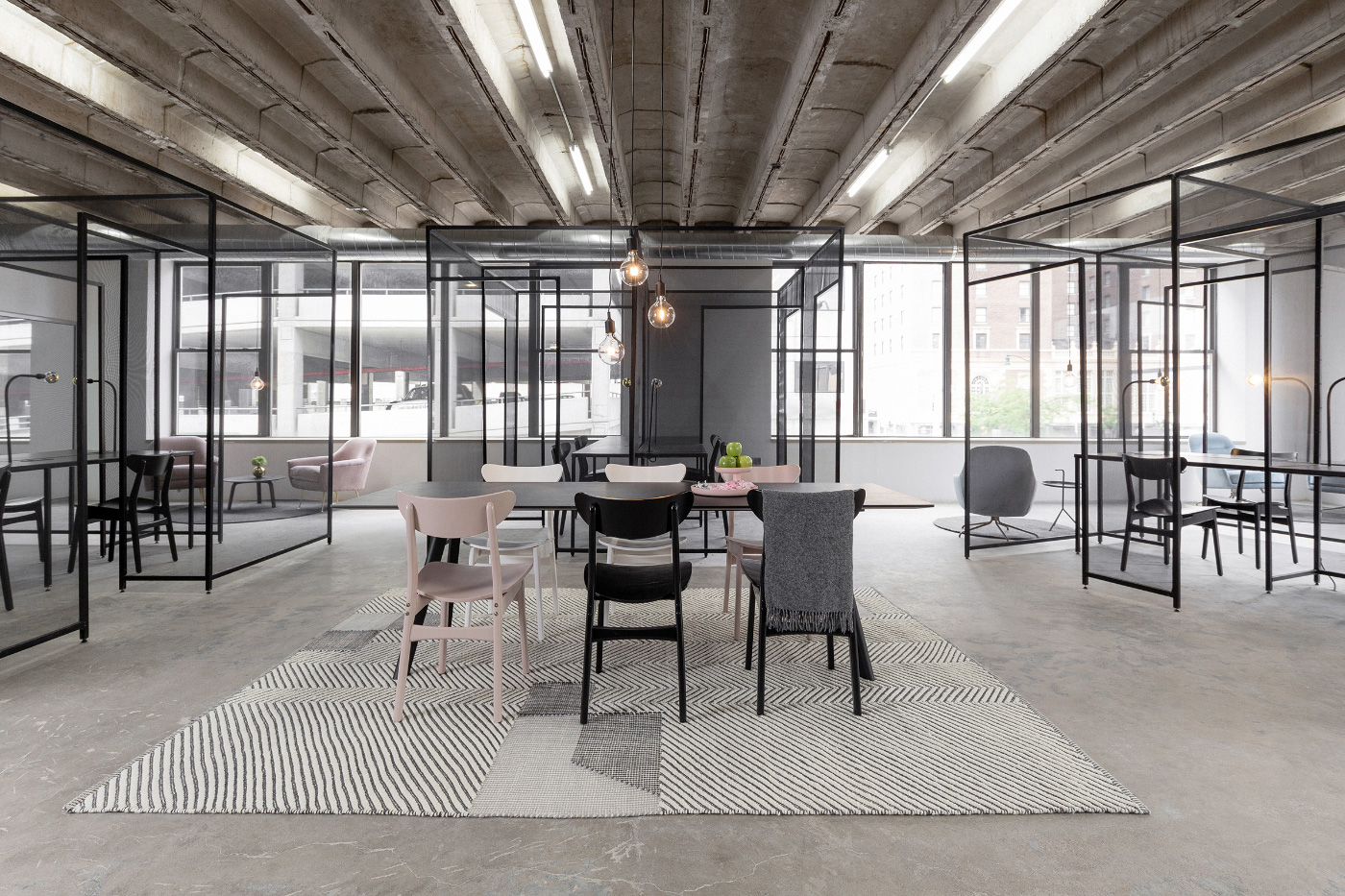 Interior of greyscale office designed by Architecture Office