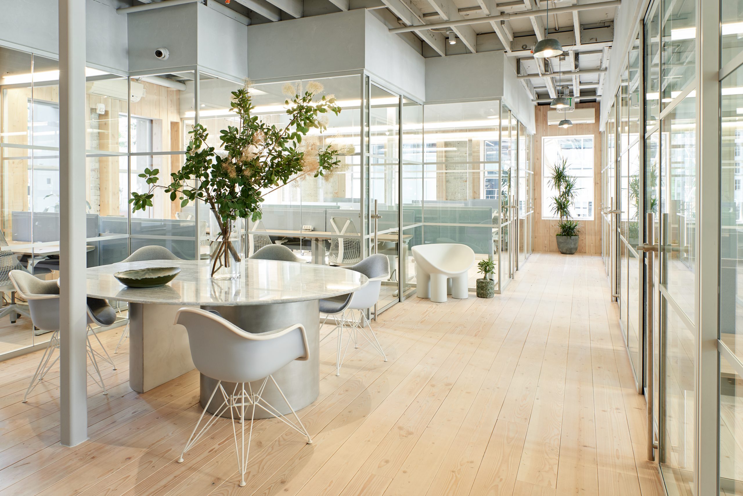 Interior of a coworking space designed by Yves Béhar