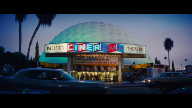 A dome-shaped movie theater