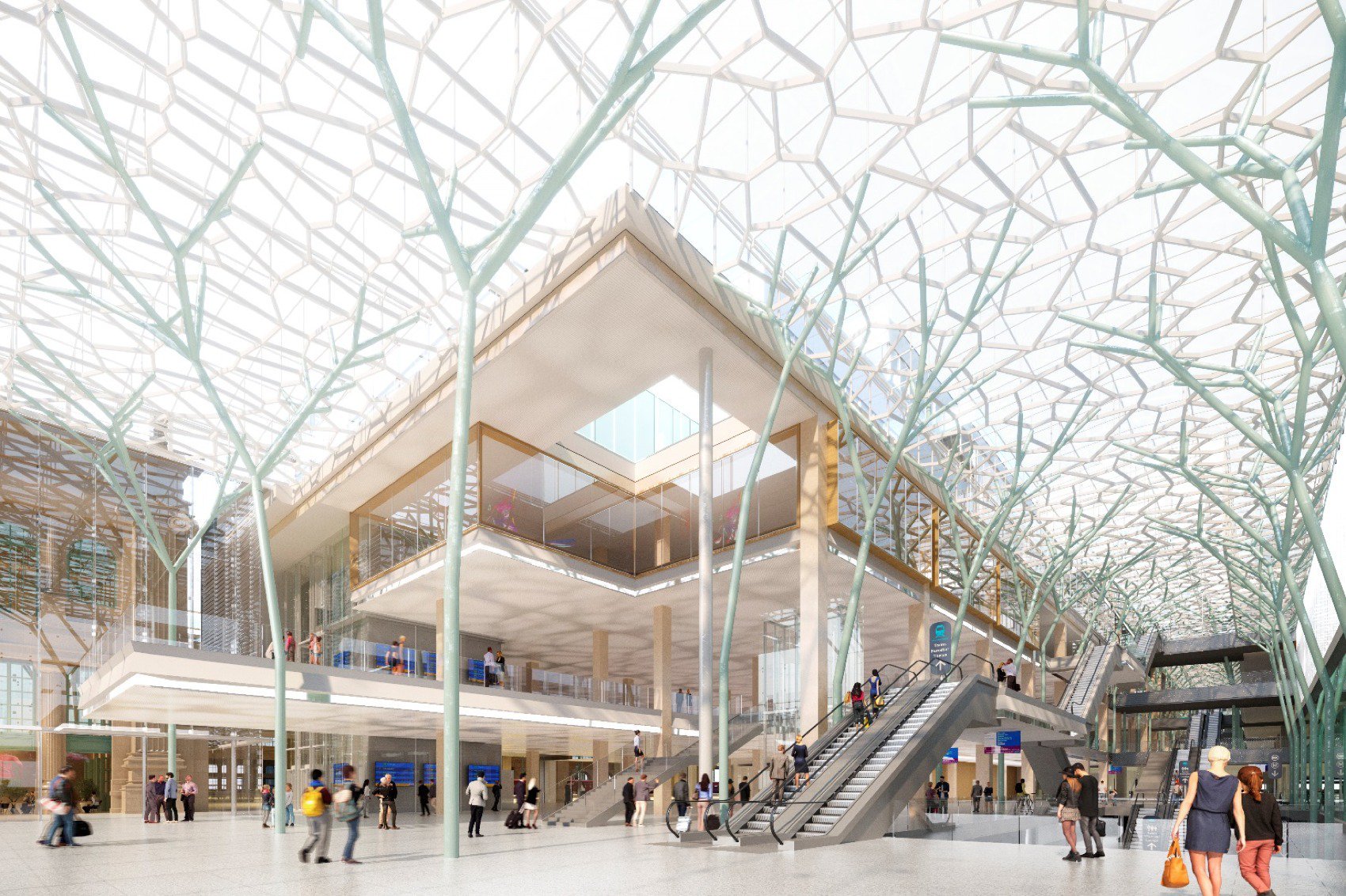Gare du Nord rendering by SCNF