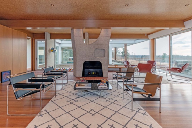 A house designed by Marcel Breuer in Litchfield, Connecticut.