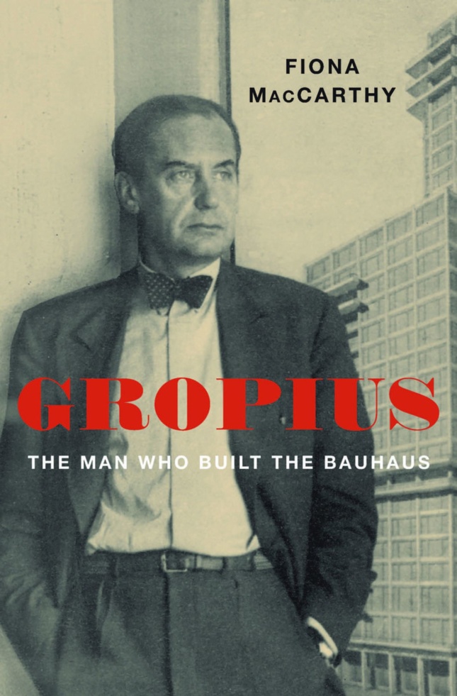 Cover of a man, Walter Gropius, leaning against a winner