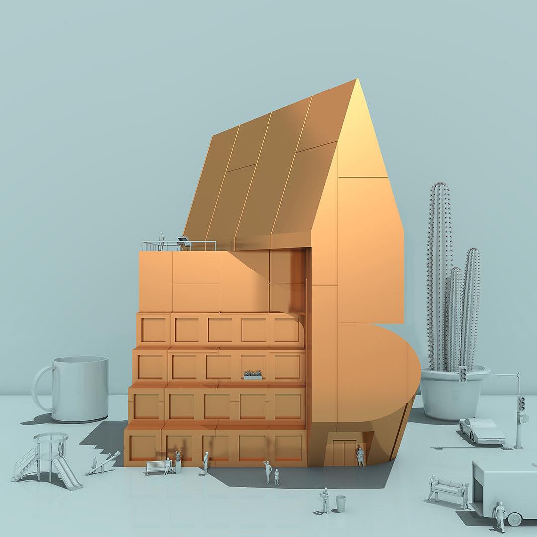 3D model of house