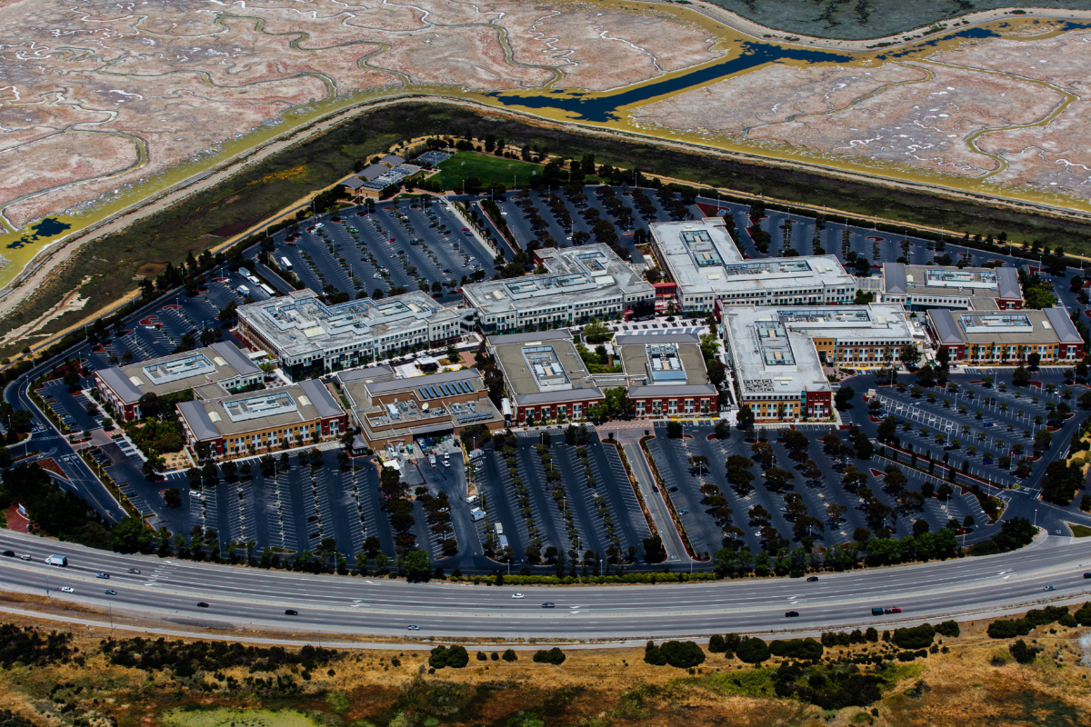 Aerial photo of office park