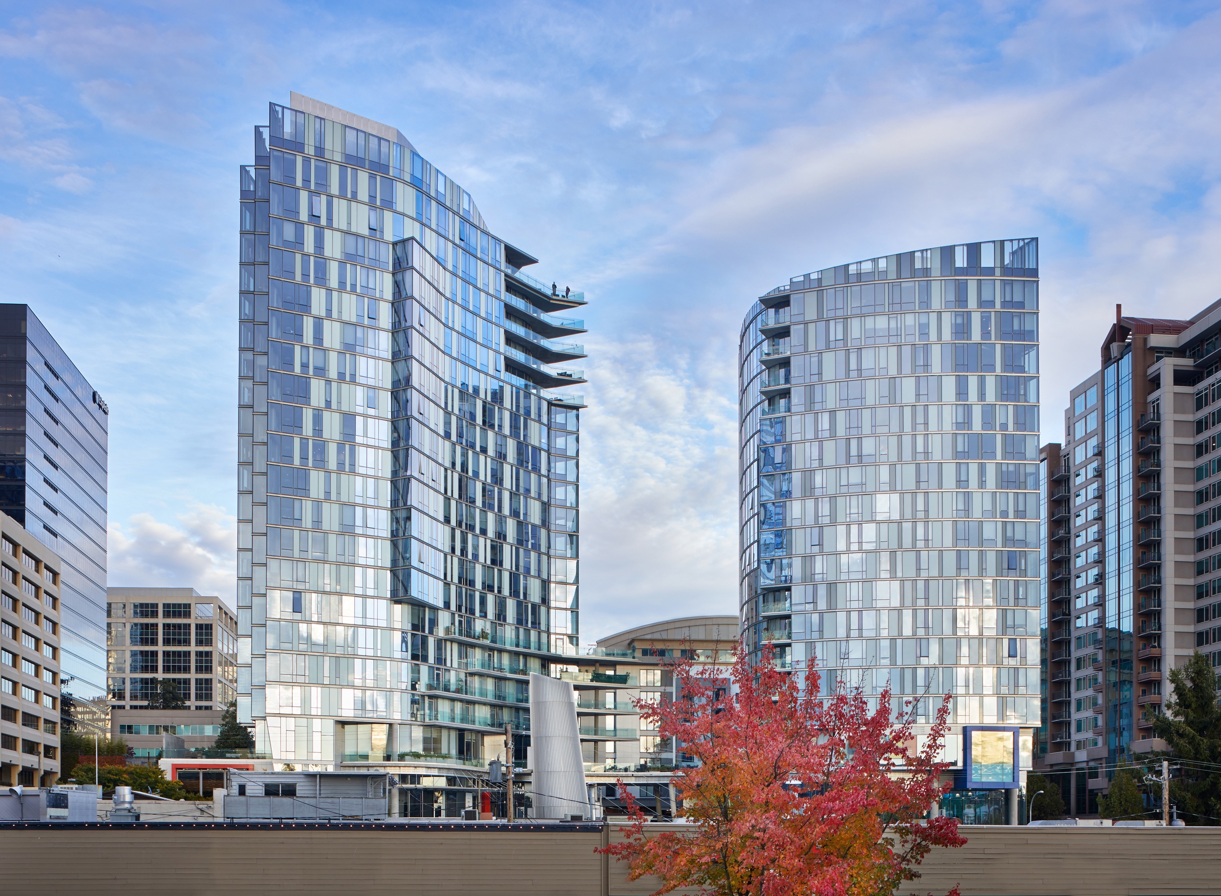 Image of Soma Towers facade in Bellevue