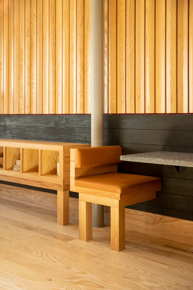 Image of wooden seating