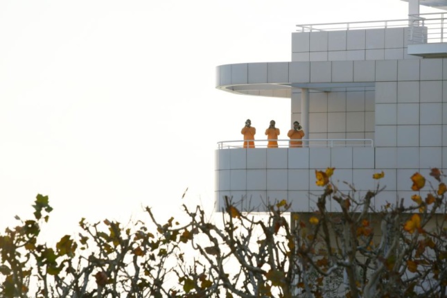 Solange debuts a new site-specific performance “Bridge-s” at Getty Center Museum on Nov. 11, 2019, in Los Angeles, California.