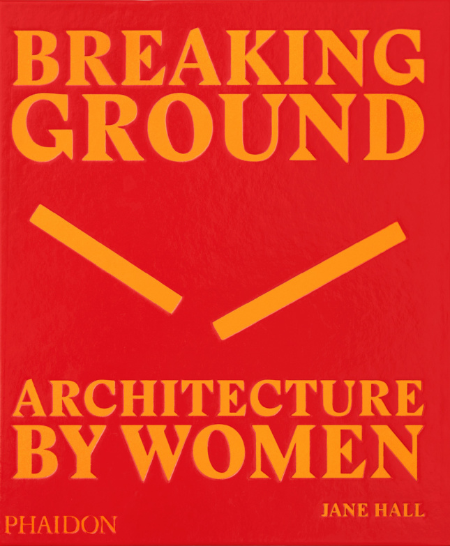 The cover of a red book with the words Breaking Ground on it